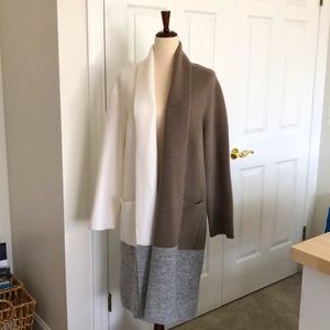 Donna Karan Shawl Collar Sweater Coat